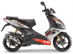Aprilia SR 50 H2O ie+carb 2004-2009 Silber