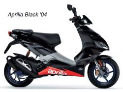 Aprilia SR 50 H2O ie+carb 2004-2009 Schwarz