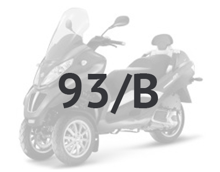 Erstazteile Piaggio MP3 300 LT Sport 2009-2014 Kohlenschwarz 93/B