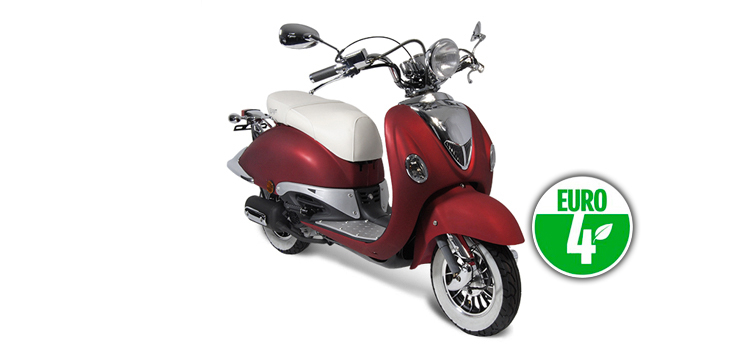 Erstazteile AGM Retro Extra matt Rot Euro4