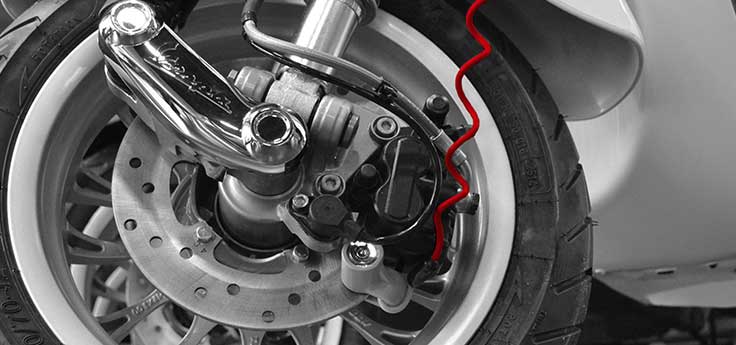 Bremsscheibenschloss Erinnerungskabel