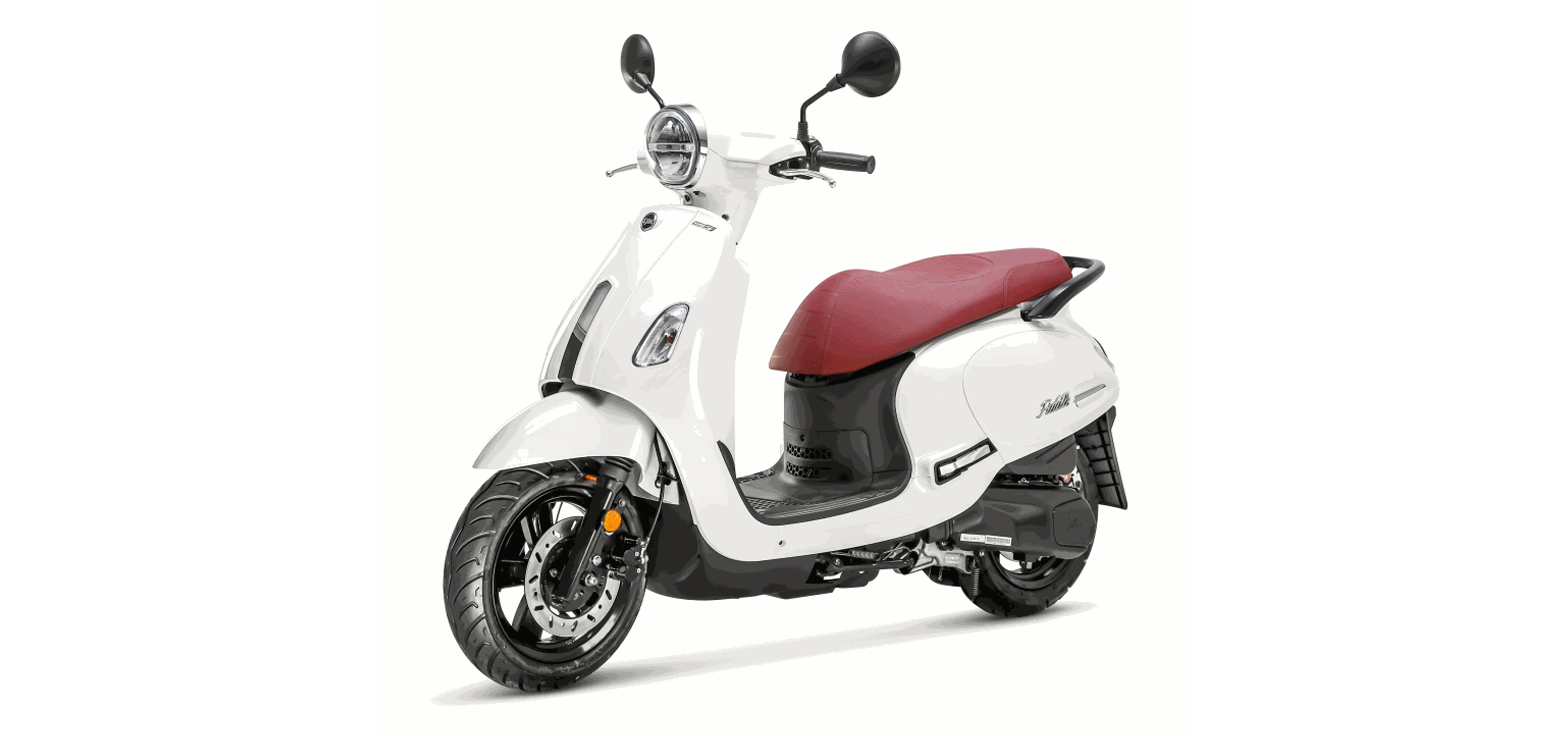 Sym E-Fiddle White+Red ST (WH-802P/RED ST)