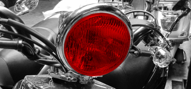 Scheinwerferglas / Gitter