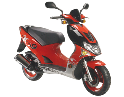 Erstazteile Kymco Super9 AC 2-Takt neu model ferrari Rot