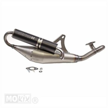 Auspuff Technigas Q-TRE Peugeot 50 2-Takt horizontal 45 km/h Modell Speedfight 3-4/Streetzone/Vivacity/Ludix/Kisbee/Jet/Citystar/Blaster