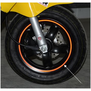 Aufkleber univ rad bids+ befestigungsadapter rot 5025