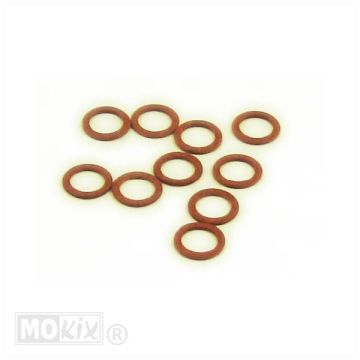 Faserring 8mm Durchmesser x 12mm Außendurchmesser x 1mm Höhe 10 Stück