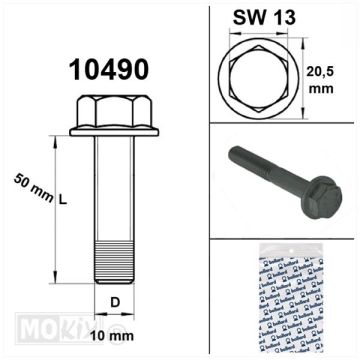 BOLT LENKER M10x1,25x50 CHI ROLLER