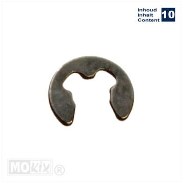 Achskreis/Clip 4 mm, geeignet für Achsen mit einer Kerbe, 5-7 mm Achse, 10 Stück Poller