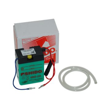 Batterie 6n2-2a 6V SS50 2Ampere Shido (ohne Säure)