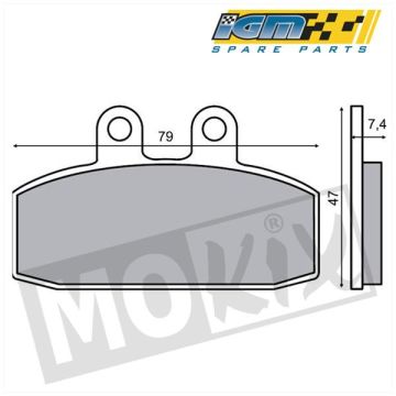 Bremsbelagsatz IGM (Aprillia Gilera Honda Simson 125)