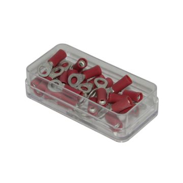 Kabel-Stecker Auge 4mm 25 Stk