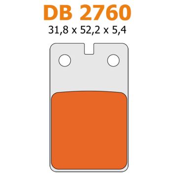 Bremsbelagsatz af1/cros/f12/fif/rst für Delta db2760