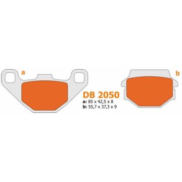 Bremsbelagsatz Adly/Quad hinten Delta db2050 m-1