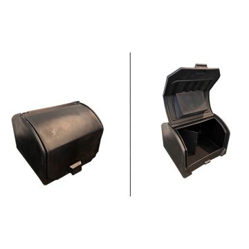 Isolierter Toplader für Pizzakoffer, 140 l, mit schwarzer Montageplatte