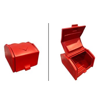 Isolierter Toplader für Pizzakoffer, 90 l, mit roter Montageplatte