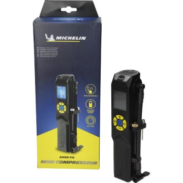 Luftkompressor Mini-USB wiederaufladbar bis 10 bar schwarz Michelin