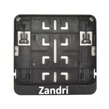 Kenzeichenhälter Roller horizontal schwarz Zandri