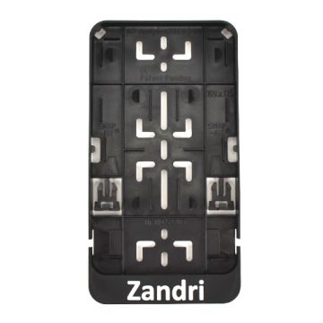 Kenzeichenhälter Moped/Link vertikal schwarz Zandri