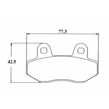 Bremsbelagsatz Honda MBX/NSR für SBS 103HF