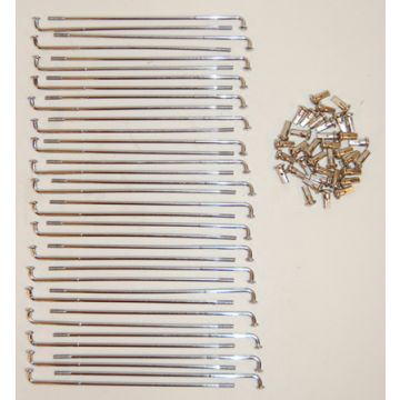 Speichensatz Zündapp große Nabe 149mm Länge Speichen chrom 36 Stück Z517-15.128 und Z517-15.129