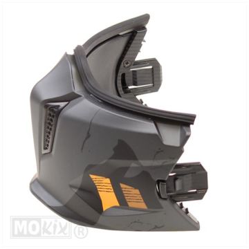 Chinstuk MT Streetfighter Totenkopf mattgraues Klickmodell