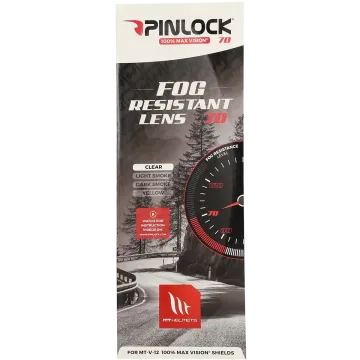 Visier Pinlock Helm MT Atom 2 SV V35 klar 70er Jahre FOG013