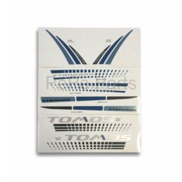 Aufkleberset Tomos Standard schwarz/blau falko 2015 099910