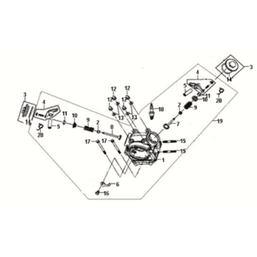 Zylinderkopf Sym Fiddle III 50 E3