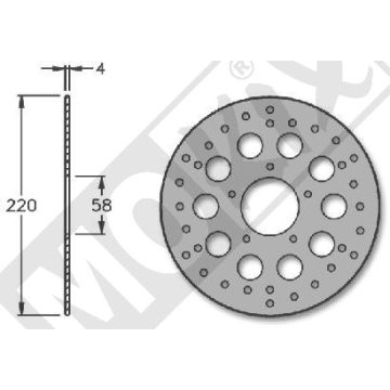 Bremsscheibe vorne Piaggo Runner/NRG IGM