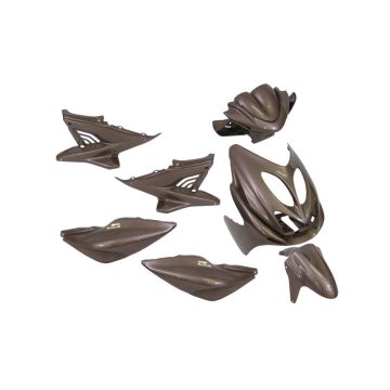 Verkleidungskit Yamaha Aerox / MBK Nitro  <-2012 Audi braun metallic 9 Stk