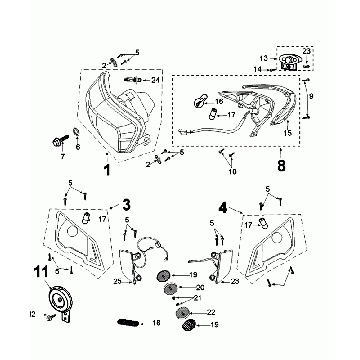 Beleuchtung Peugeot Tweet Evo Euro4