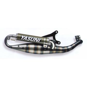 Auspuff -Yasuni Carrera C16 klar/Kevlar Minarelli liegend 50 EU-Zulassung Aerox/Nitro/Jog/Mach G/Neos/Ovetto/Why/Flipper/Ark/F10/F12/F15/SR/Ciak/Centro/Scarabeo/Rally/Area 51 /491 tub326ck