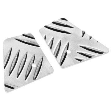 Fußplattensatz Duo Aerox Alu OpticParts