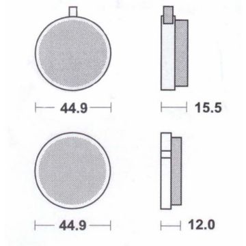 Bremsbelagsatz um fs1 vorne