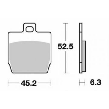 Bremsbelagsatz aerox hinten sbs 145hf