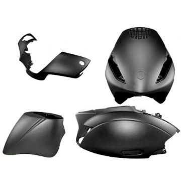 Verkleidungskit Piaggio Zip 2000→50cc 2/4-Takt mattgrau Titanio original Modell 4-teilig Power 1