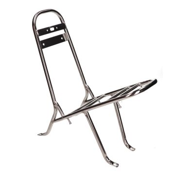 Gepäckträger hinten chrom vorbereitet fur Rückenpolster Modell China AGM Grande Retro/Bella/Torino/Roma/Custom/Borsalino/Amaro/Classic/Aurora