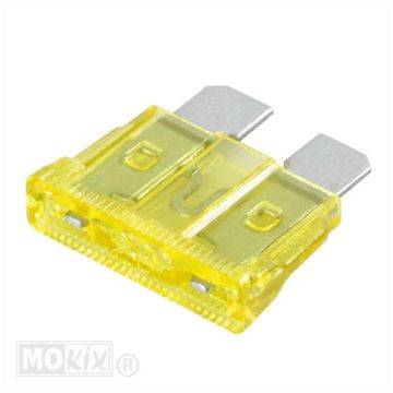 Stecker Sicherungen 19,1x5,1 20 Ampere 50 Stück Lampa