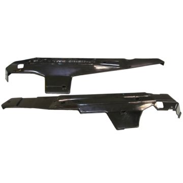 Seitenverkleidung/Motorradabdeckung Puch Maxi schwarz links+rechts -34690