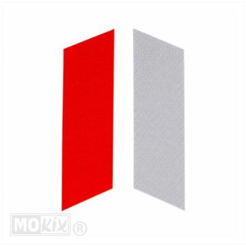 Reflektor-Streifen 4 x orange 4 x grau