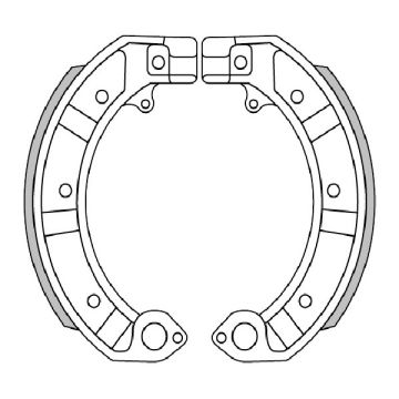 Bremssegmentsatz -Polini Durchmesser = 150x24mm - Vespa PX (v/a)/PK (v/a)/T5 125cc (v/a)/Rally180/Rally200 (a)/Sprint (a)/TS125 (a)/GT125 (VNL2-takt) (a)/GTR125 (VNL2-takt) (a)/GL150 (VLA1T) (a)/SS180 (a)/GS160 (a)/GS150/GS3 (VS5 176.0128