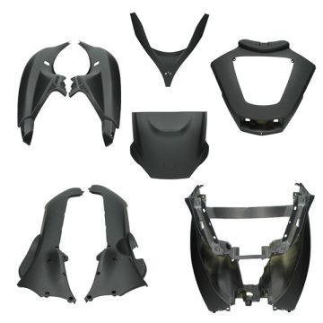 Verkleidungskit Piaggio MP3 2006-2014 matt schwarz 8 Stk