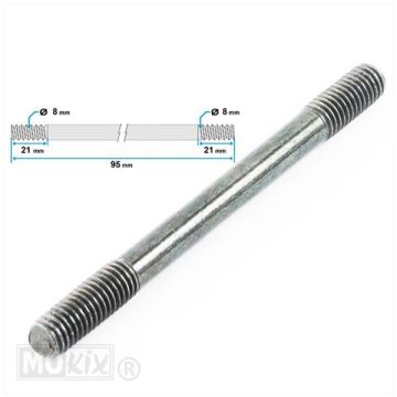 Zylinderbolzen Kreidler M8X95 (1)