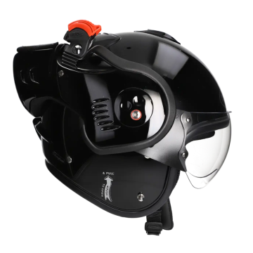 ROOF Boxer Alpha Systemhelm in glänzendem Schwarz