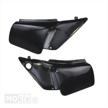 Honda MT lange Paris Dakar schwarze Supertec-Seitenabdeckungen