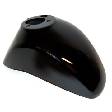 Vorderer Kotflügel (mit 2-Loch-Zierstück/Facelift) Vespa LX – schwarz/Vulcano (98/A) 66652800XN2 original