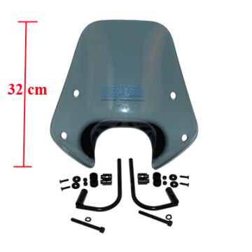 Windschutzscheibe kurz (32cm)smoke Piaggio Zip 50cc 2/4-Takt 2000→ original 672481