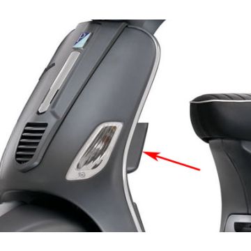 Ablagefach linkes Beinschild Vespa S – grau Grigio Titanio (742/B) 65429400EZ original