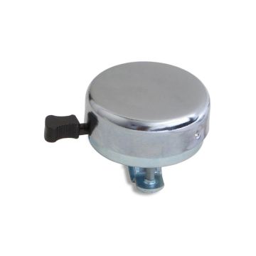 Stahlglocke mit verchromtem PVC-Klöppel ohne Luchs-Logo